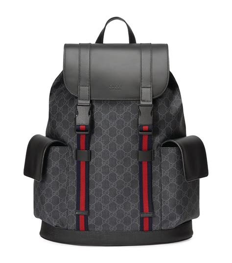 gucci print backpack for men|luxury leather backpacks for men.